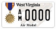 Air Metal license plate