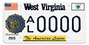 American Legion license plate