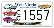 Classic Car license plate