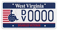 Disabled Veterans Mobility Impaired license plate