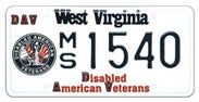 Disabled American Veterans license plate