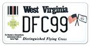 Distinguished Flying Cross license plate