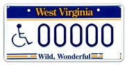 Mobility Impaired license plate