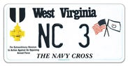 Navy Cross license plate