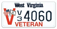 Veteran license plate