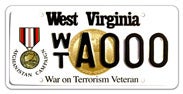 War on Terrorism - Afghanistan license plate