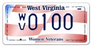 Women Veterans license plate