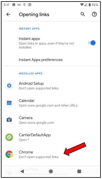 Look for your default browser in your Android device.